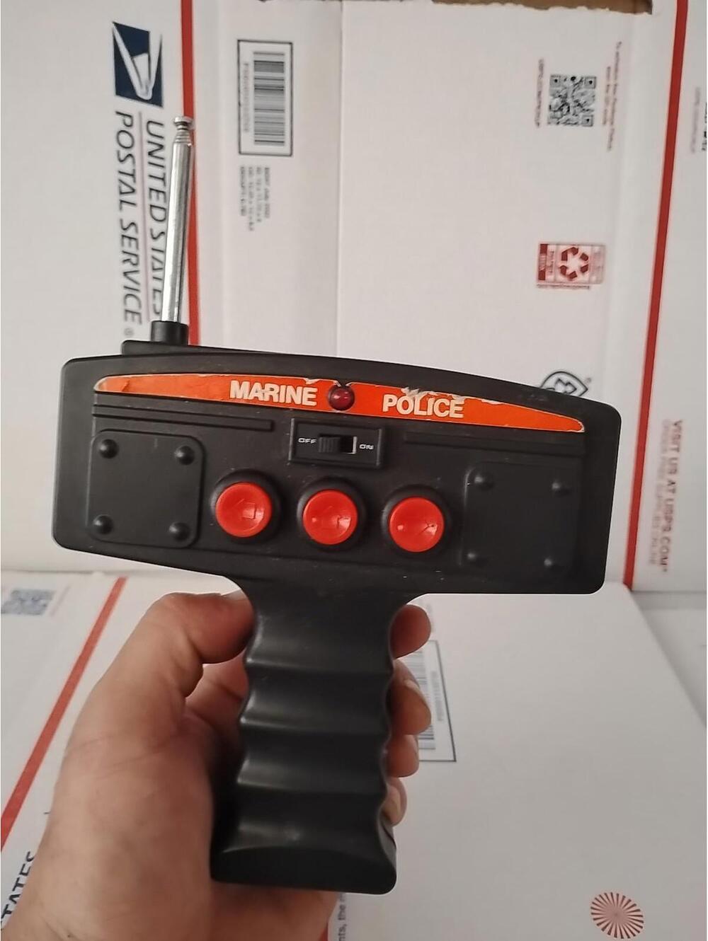 VINTAGE 27 MHz Remote Control BOB SHATTAN ASSOCIATES MARINE POLICE RARE T6#24